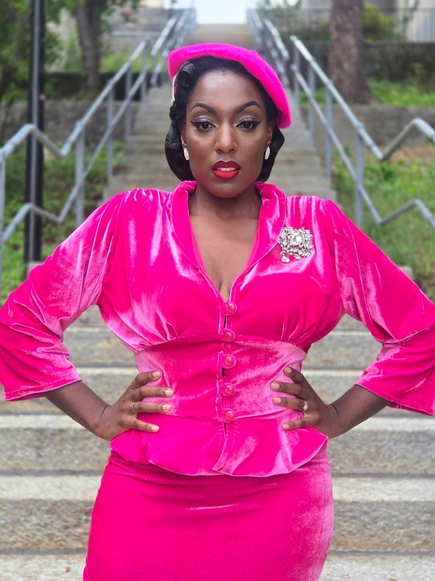 Audrey Velvet Suit by Dapper Lady