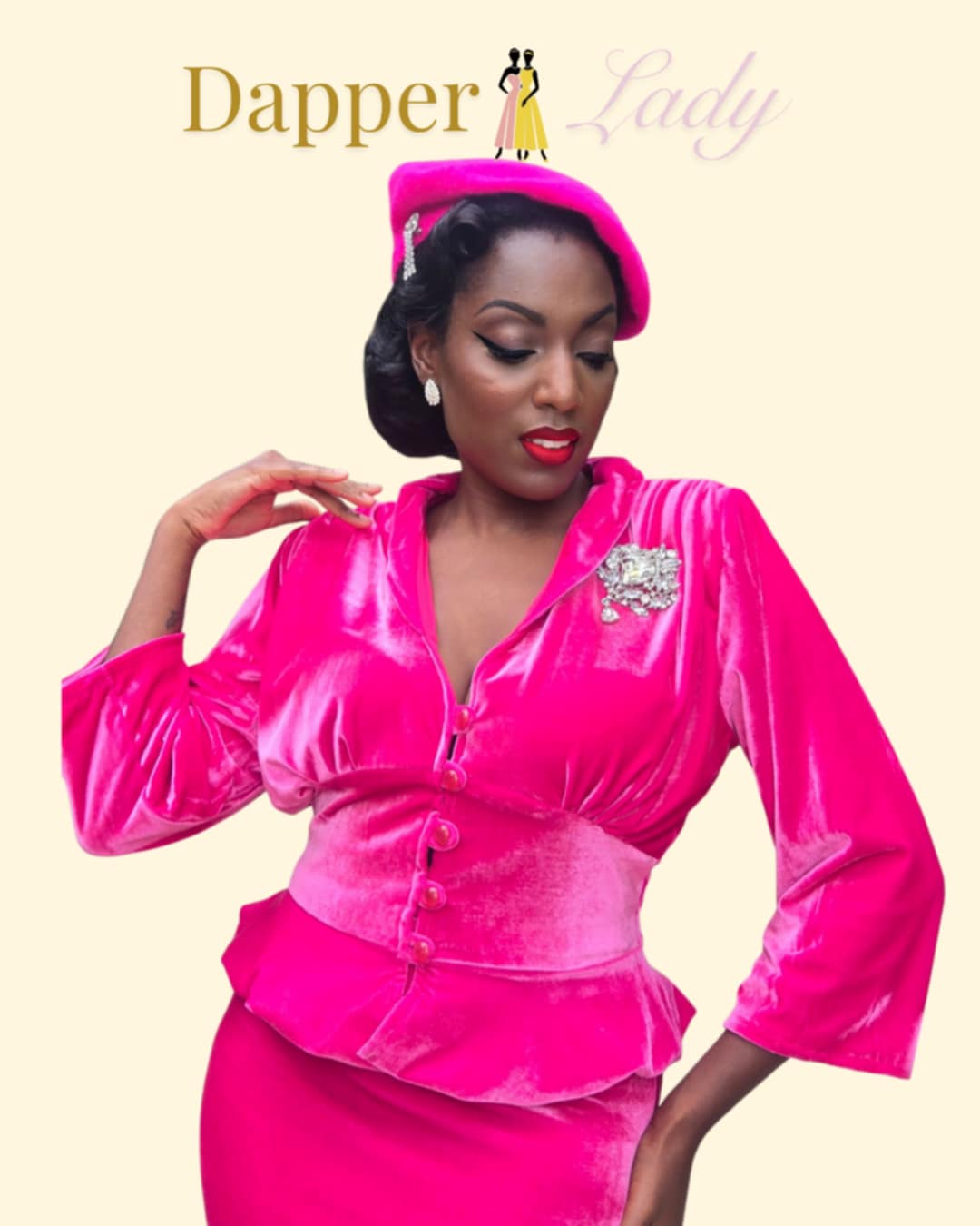 Audrey Velvet Suit by Dapper Lady
