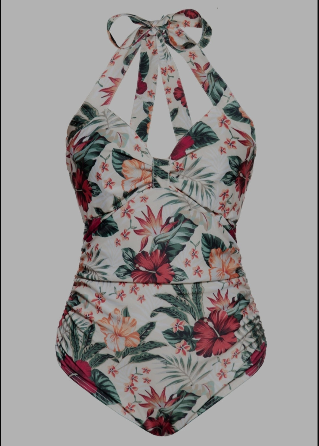 Hawaiian Print One Piece