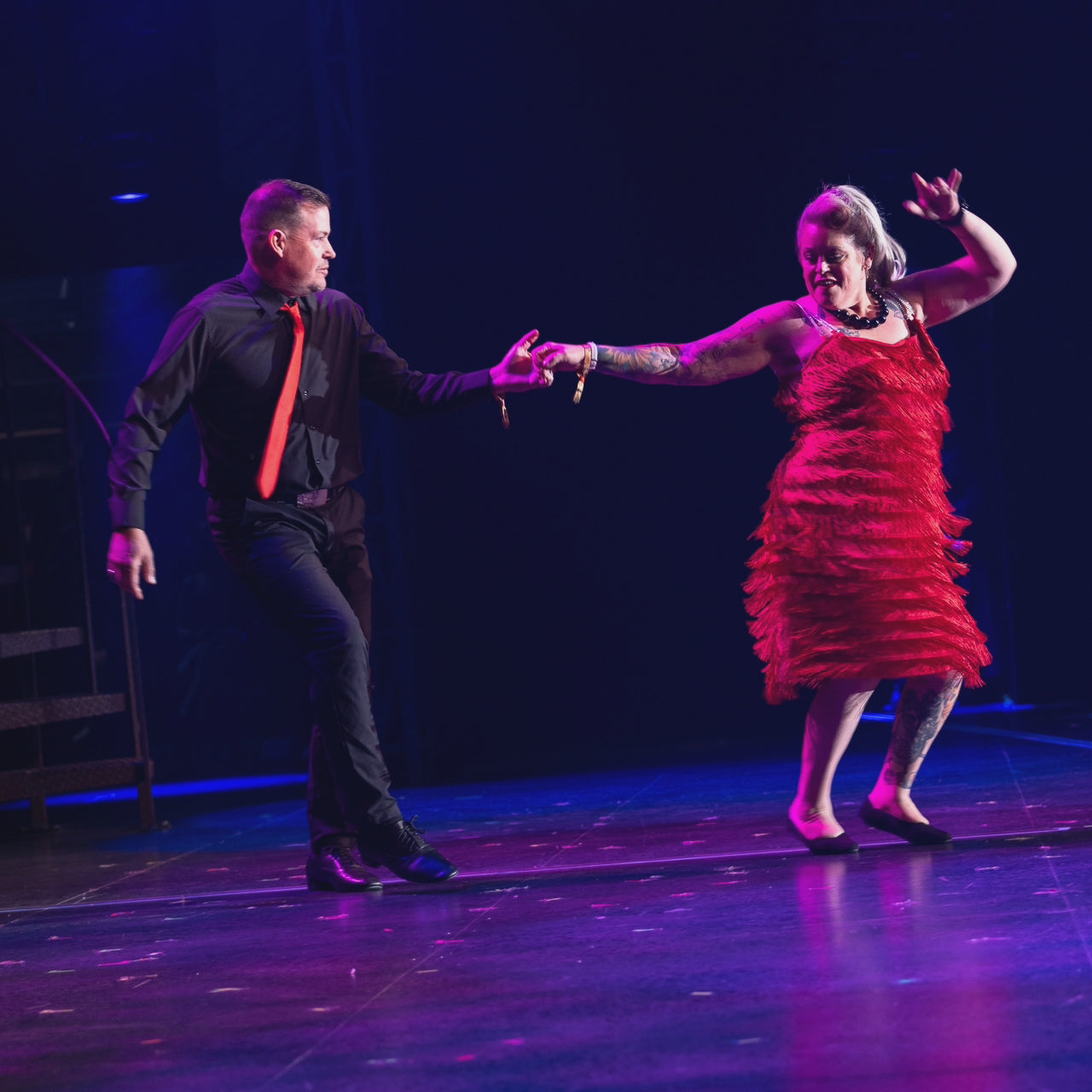 Jane Rose x The SYS, "Bad Little Betty" Red Fringe Dress