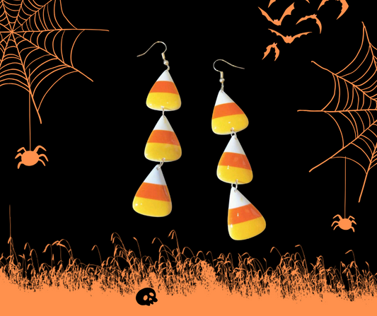 Candy Corn Earrings