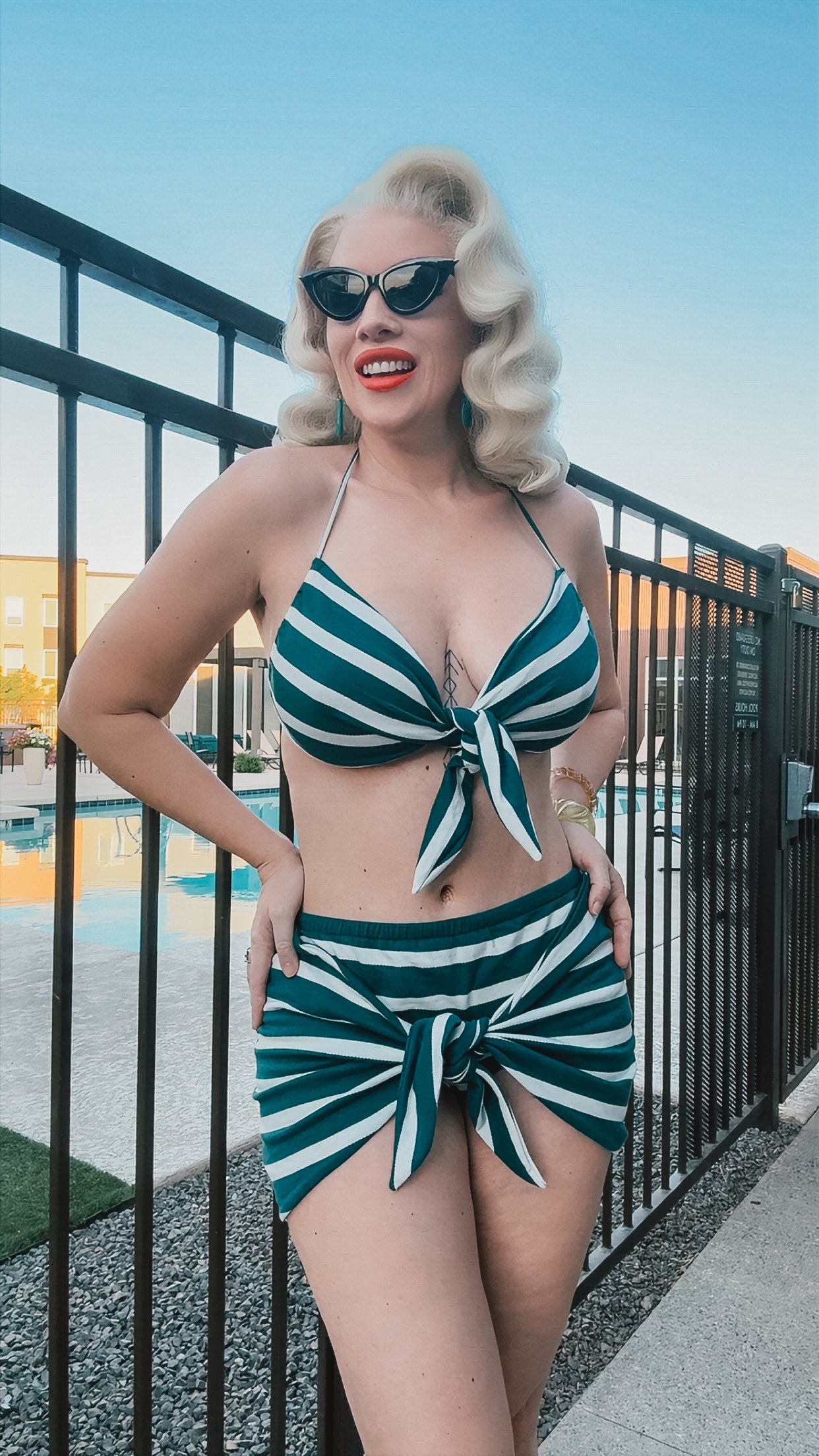 Icon Stripe Swimsuit