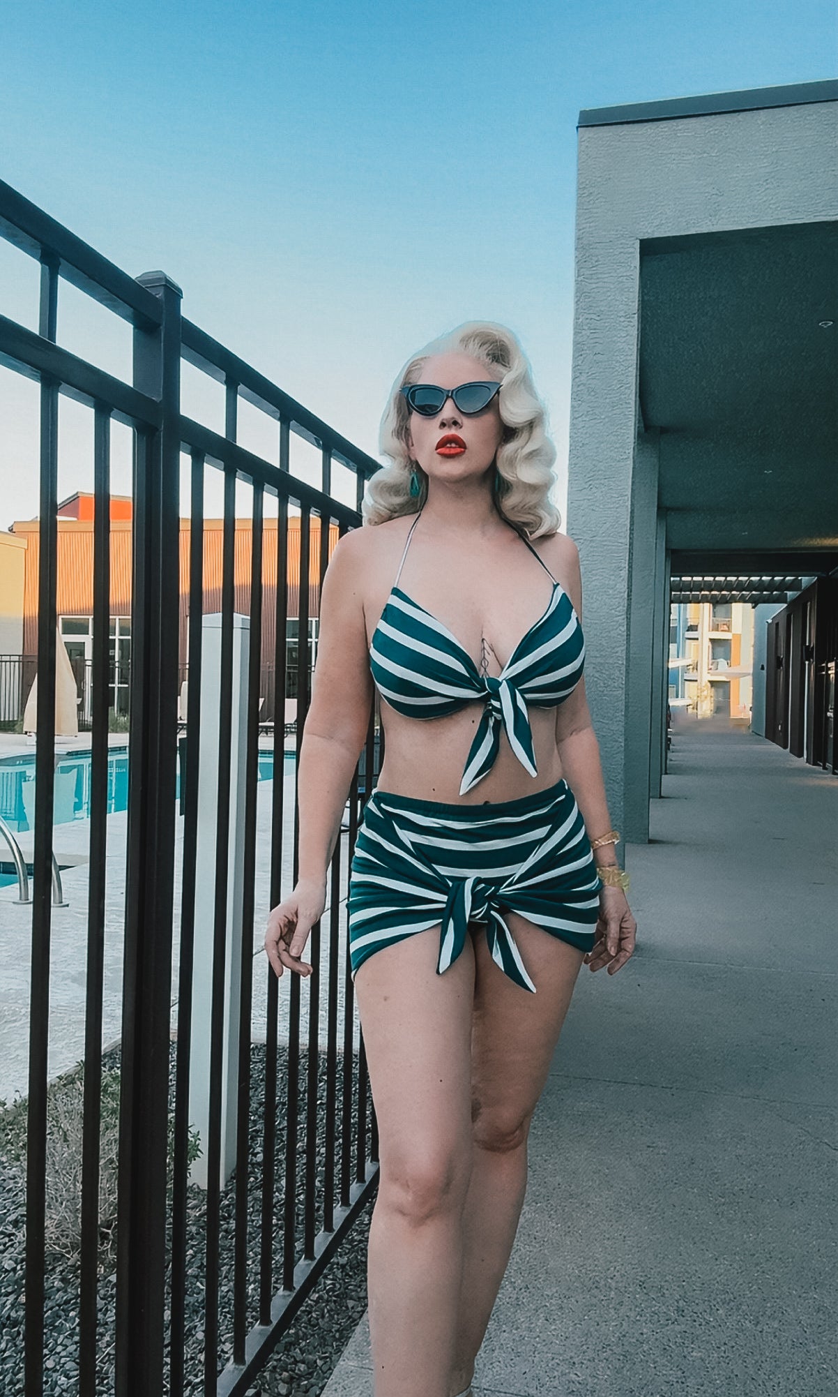 Icon Stripe Swimsuit