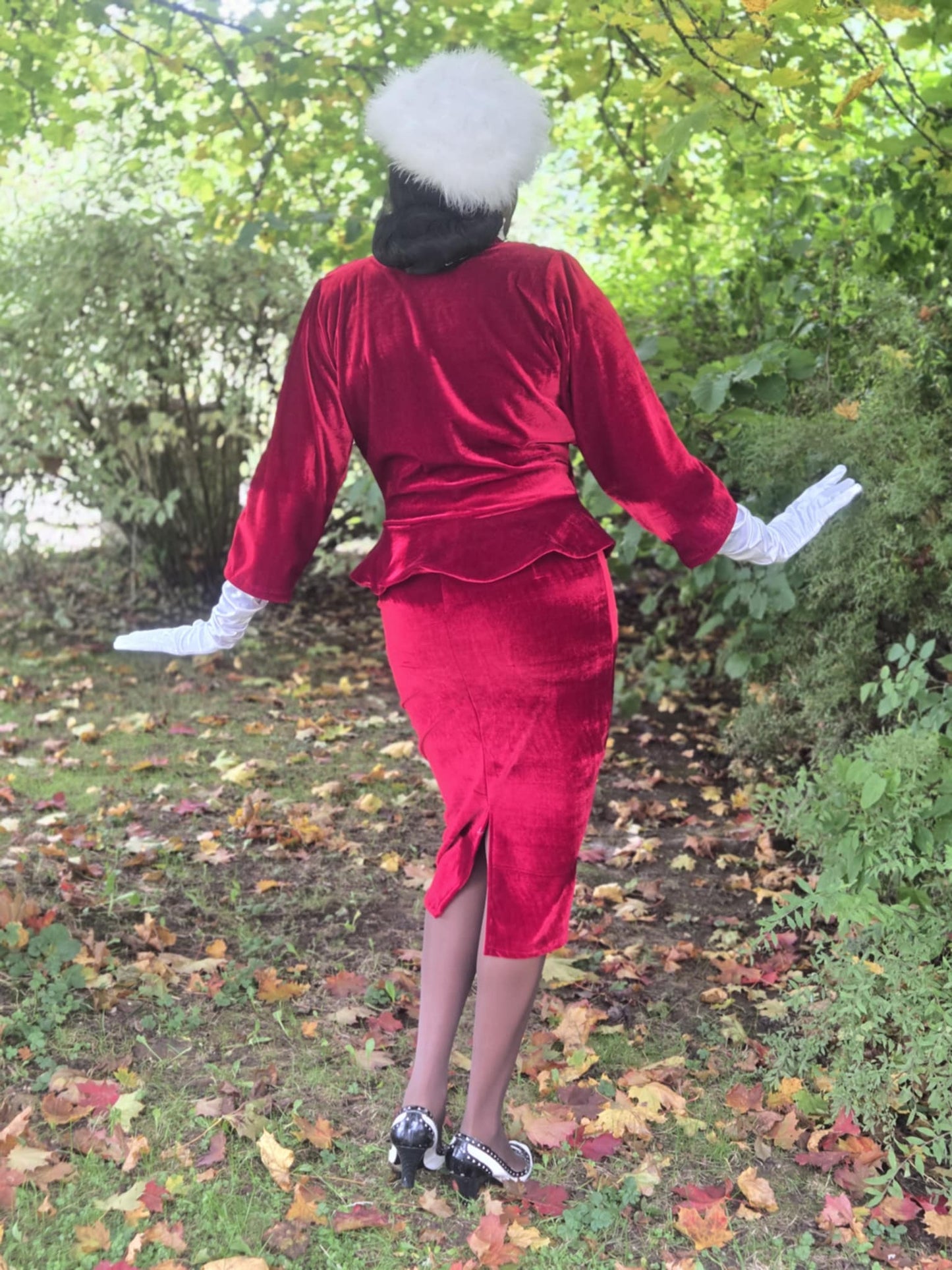 Audrey Velvet Suit by Dapper Lady Black