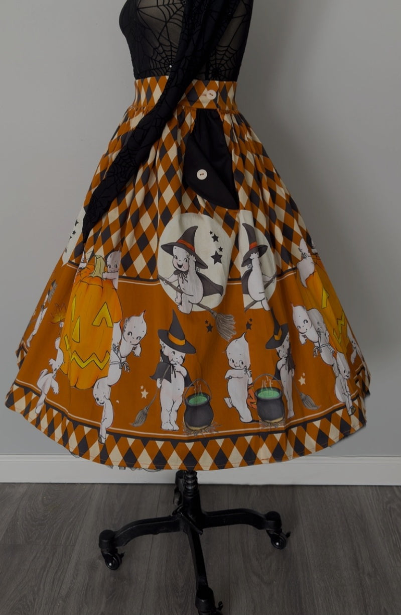 Kewpie Halloween Skirt