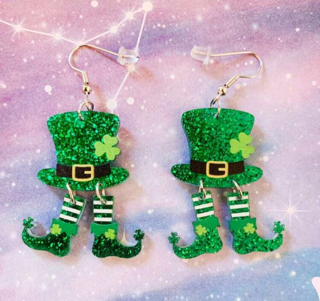 St. Patty's Hat Earrings