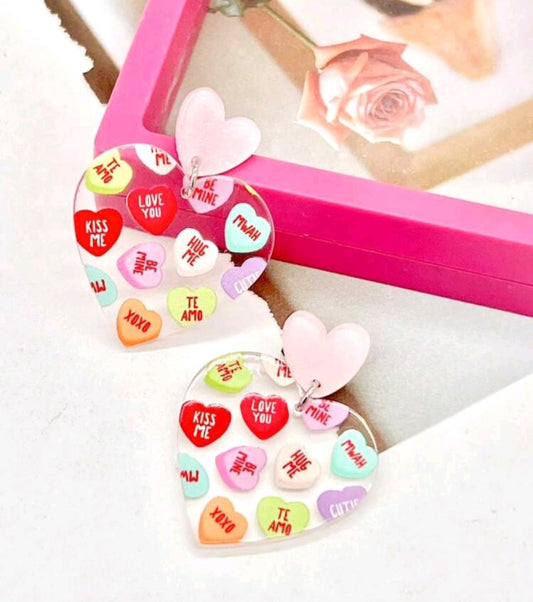 Conversation Heart Earrings