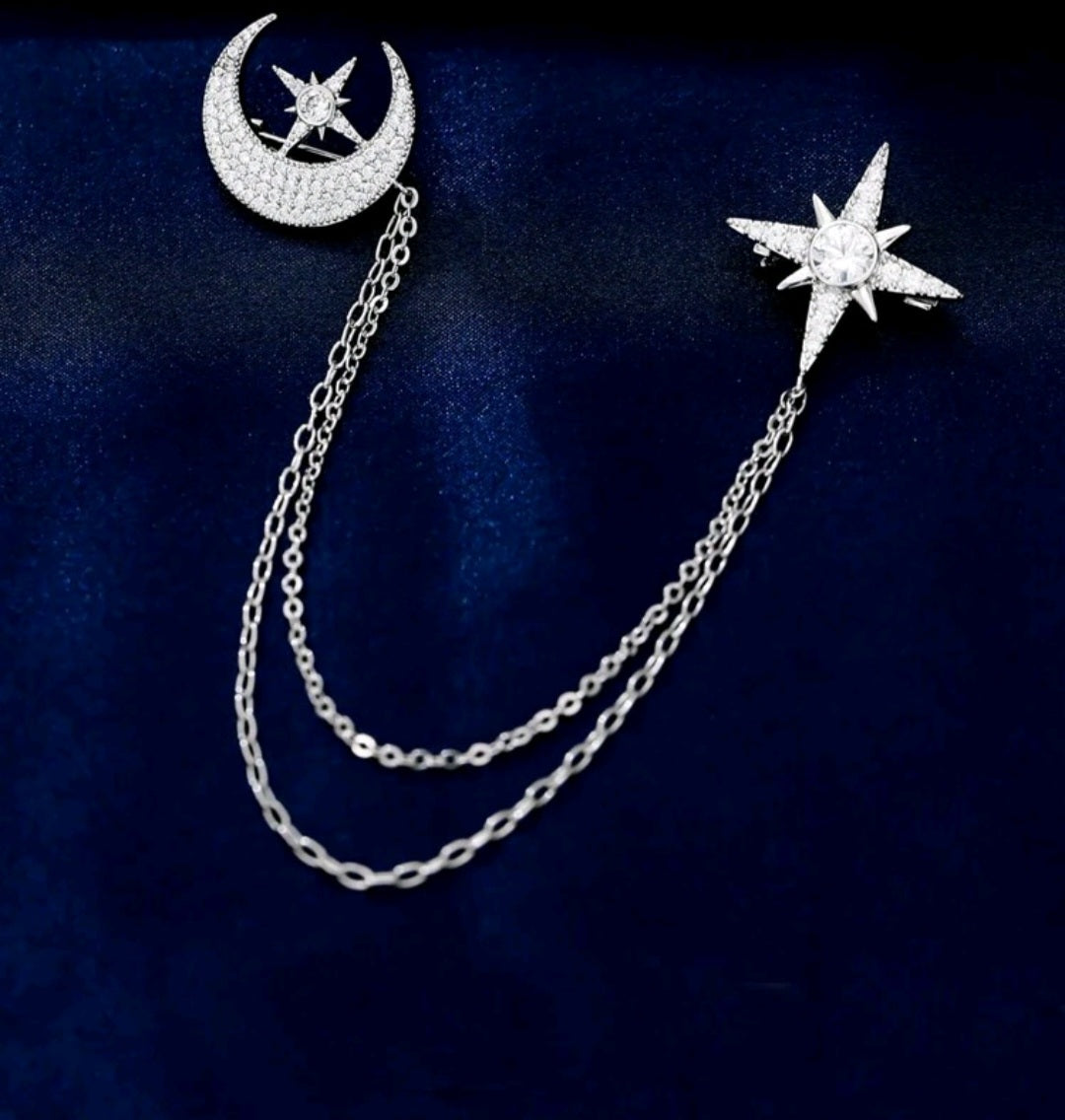 Moon & Star Sweater Clip