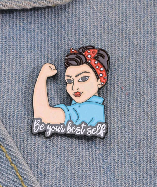 Rosie Enamel Pin