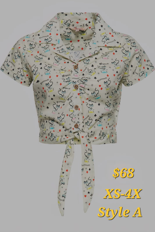 Kerosine Tie Top (3 Designs)