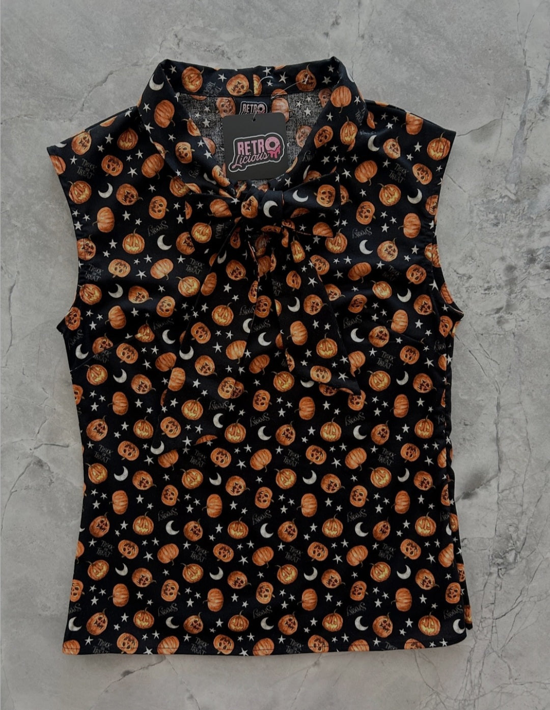 Tie Top Pumpkin Print (2 Colors)