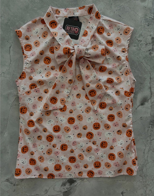 Tie Top Pumpkin Print (2 Colors)