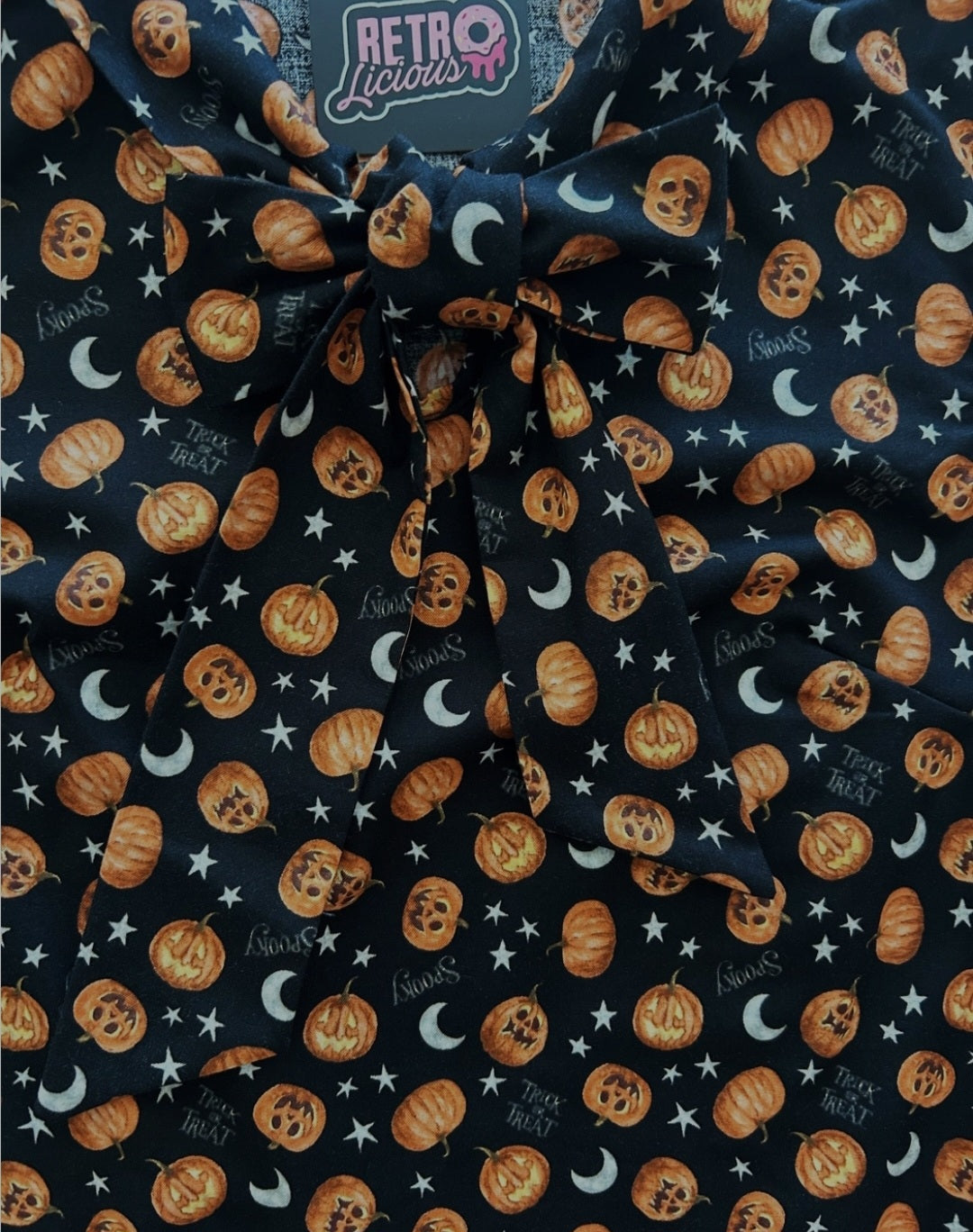 Tie Top Pumpkin Print (2 Colors)