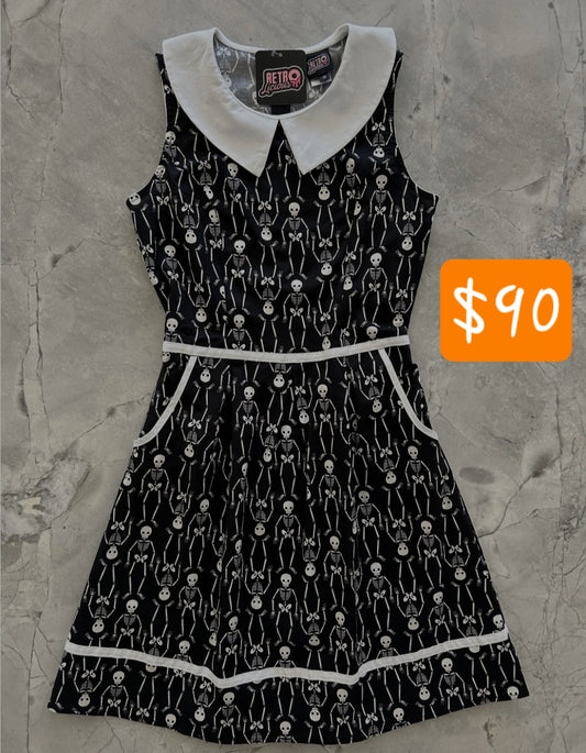 Skeleton Collared Dress