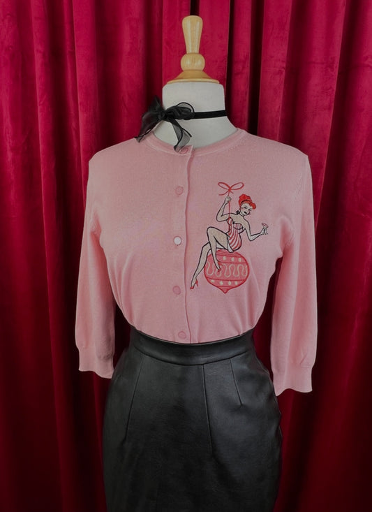 Pinup Ornament Christmas Cardigan