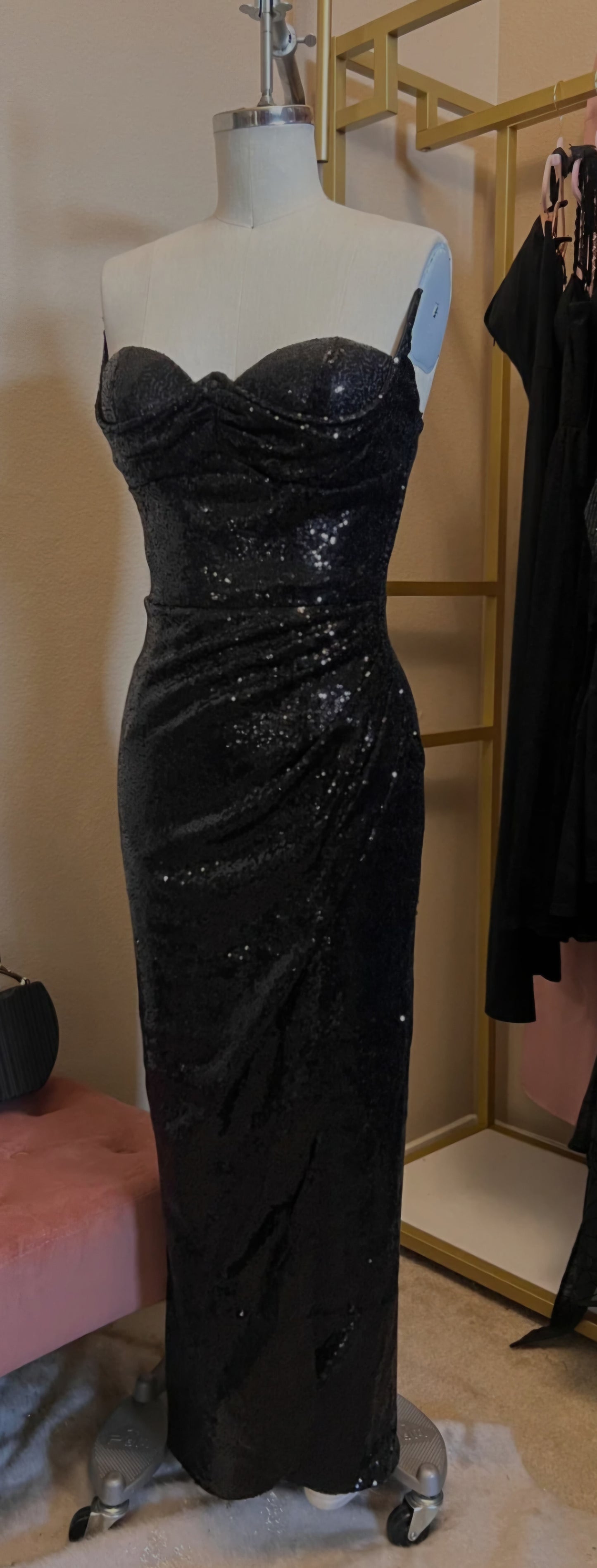 Matinee Dame Dress Black