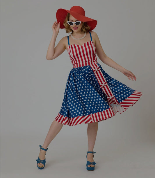 Red & White Romper & Skirt (2pc Set)